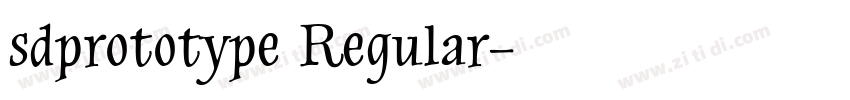 sdprototype Regular字体转换